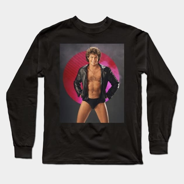 David Hasselhoff / 1952 Long Sleeve T-Shirt by Nakscil